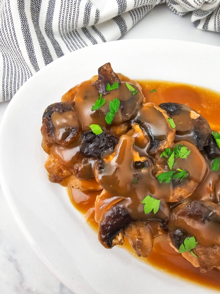 Crockpot Brown Gravy Smothered Pork Chops