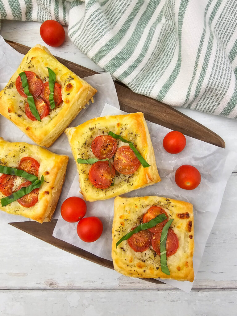 Puff Pastry Tomato Tarts