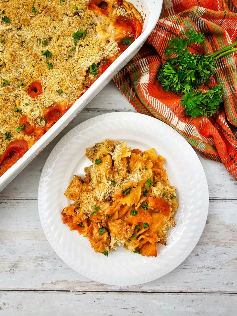 Easy Dump and Bake Chicken Parmesan